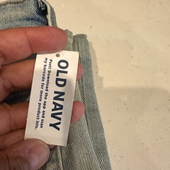 Old Navy Womens High-Rise O.G. Loose Jeans 6 Tall Light Wash Denim - Picture 4 of 7